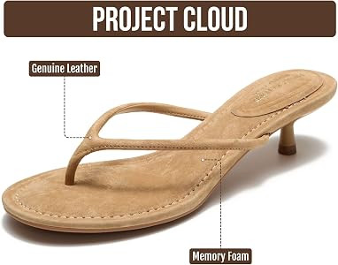 Project Cloud Zapatos de tac\u00f3n de gatito de cuero 100% genuino para mujer, tacones de tanga ... | Amazon (US)