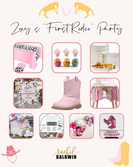 For Zoey’s first birthday, we’re doing a super cute “My First Rodeo” theme! 🤠🌵🐴 Here’s what I’ve ordered for the birthday bash, including an epic balloon arch, personalized cupcake toppers, and the sweetest cowgirl boots for the birthday girl 🥳

#LTKunder50 #LTKbaby #LTKsalealert
