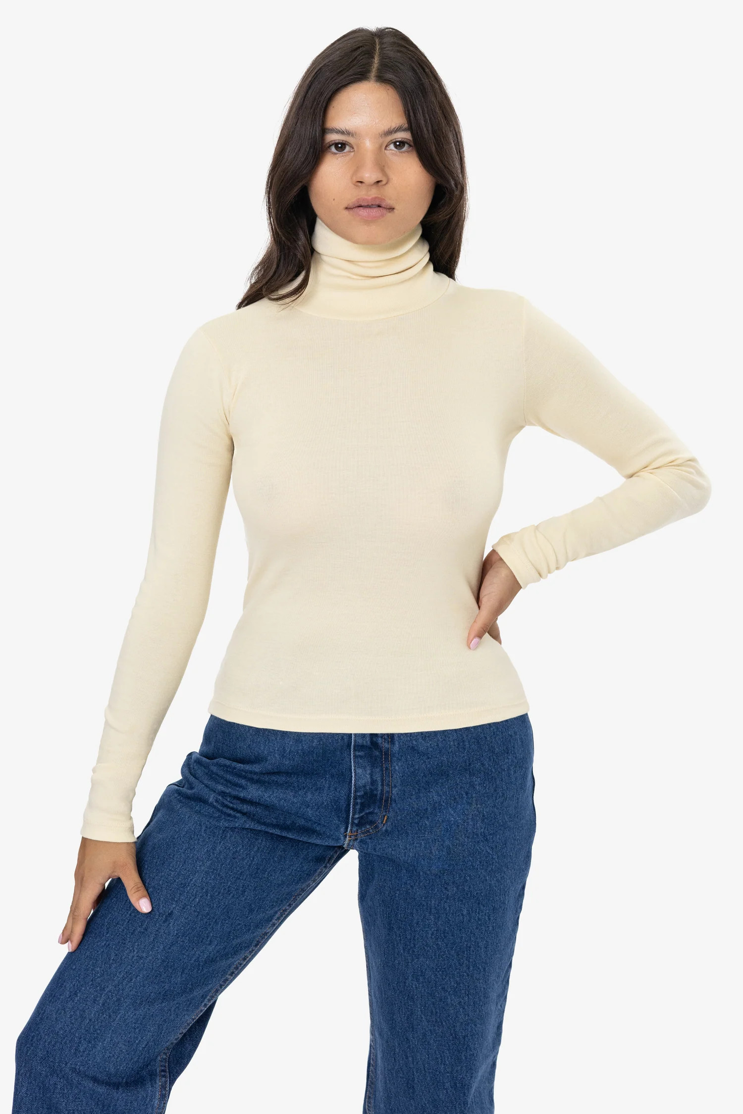 43006 - Baby Rib Turtleneck | Los Angeles Apparel