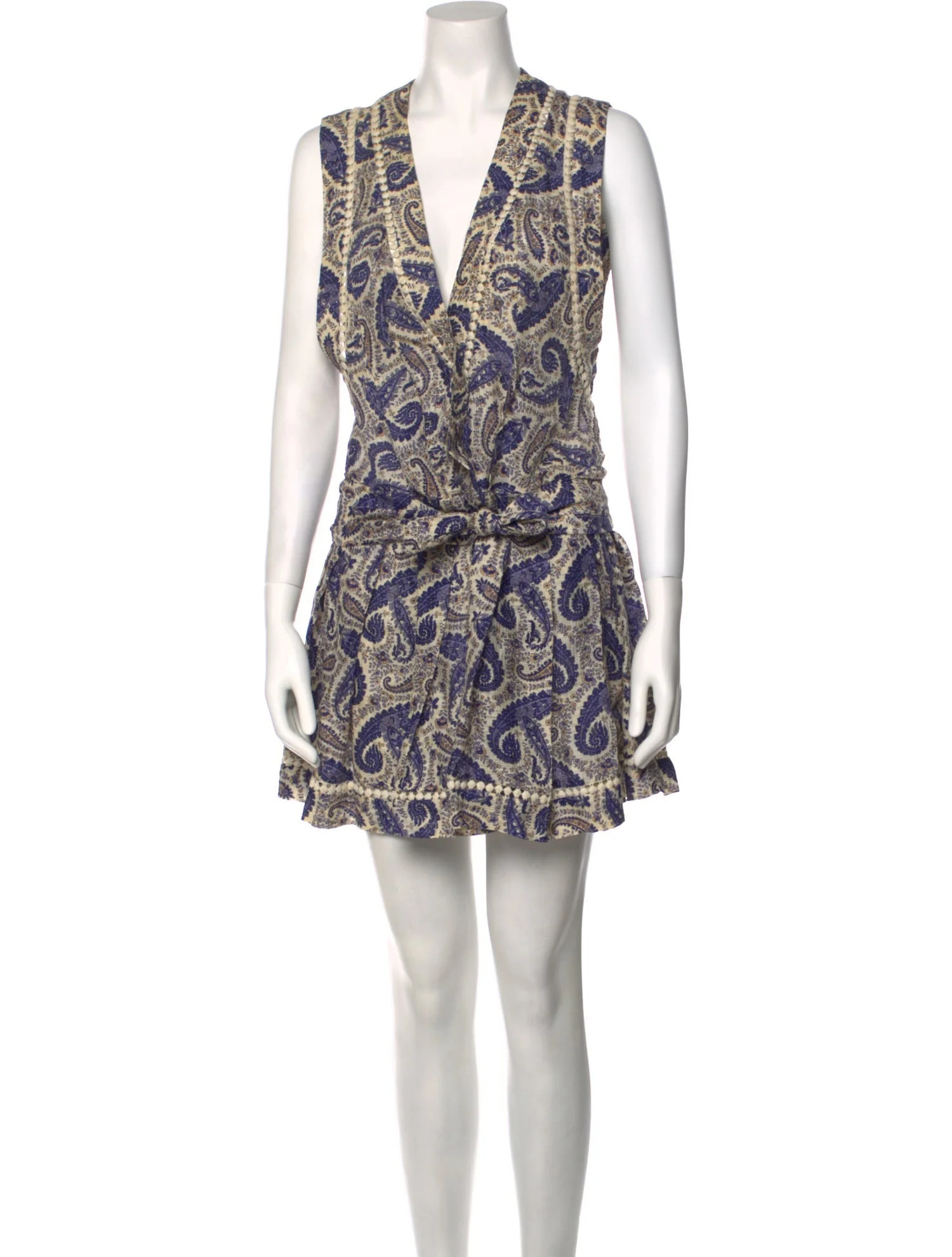 Paisley Print Mini Dress | The RealReal