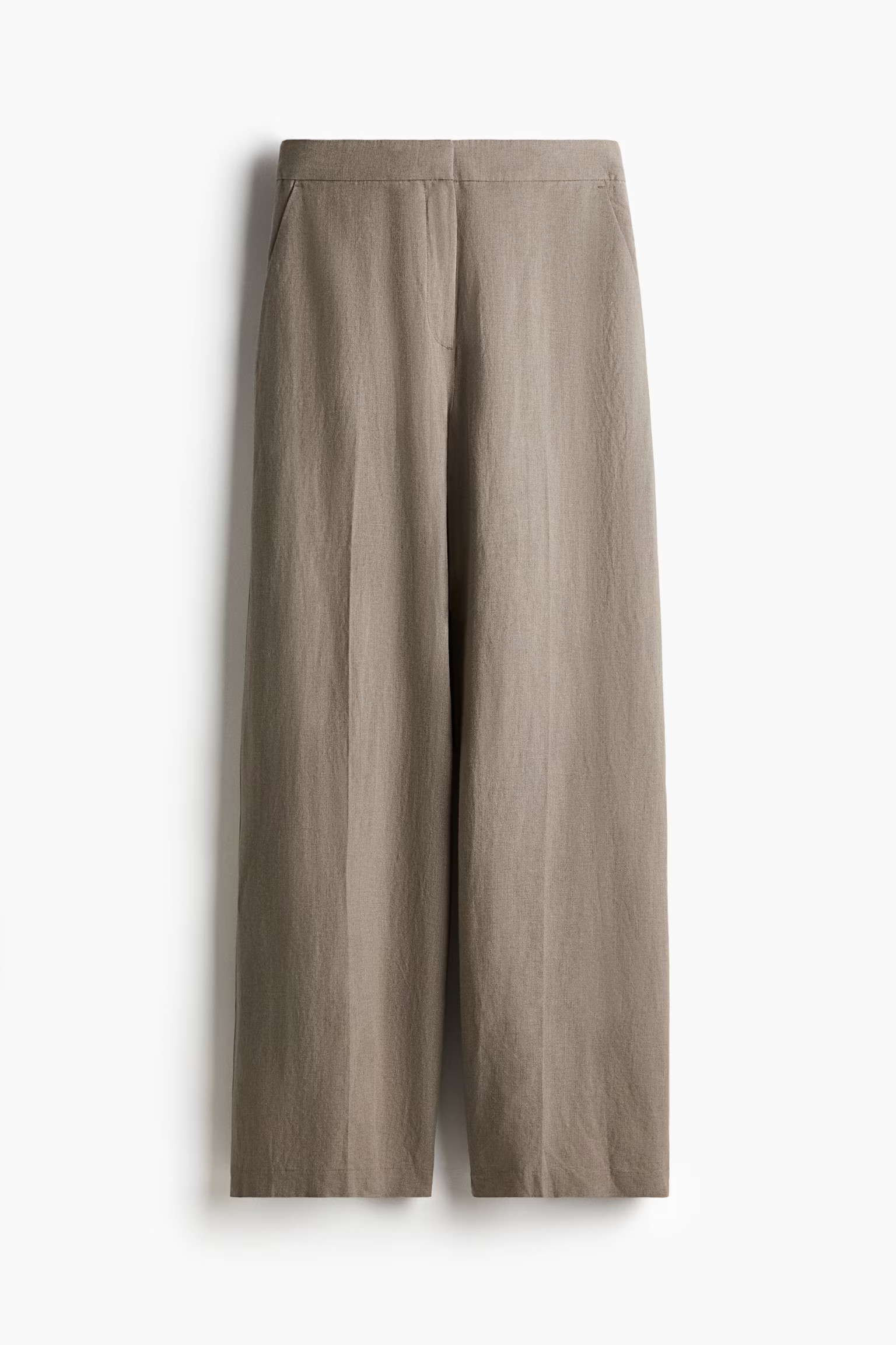 Wide linen-blend trousers | H&M (UK, MY, IN, SG, PH, TW, HK)