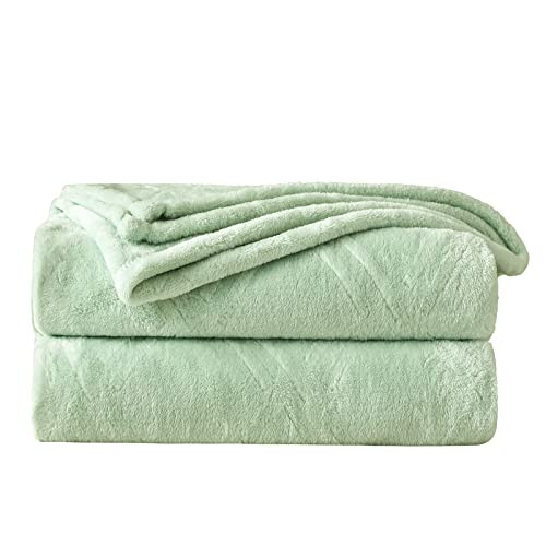 HT&PJ Fleece Throw Blanket Lightweight Cozy Soft Flannel Throws All Seasons Blanket for Bed, Sofa, C | Amazon (US)