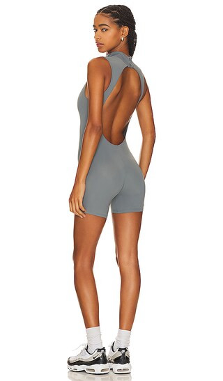 Mallorca Playsuit in Charcoal | Revolve Clothing (Global)