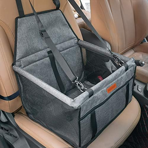 SWIHELP Dog Car Seat Puppy Portable Pet Booster Car Seat with Clip-On Safety Leash and PVC Suppor... | Amazon (US)