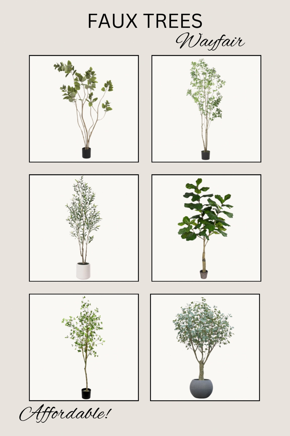 Shop these gorgeous, affordable faux trees!

#faux #fauxtree #fauxplant #greenery #homedecor #organic #home #olivetree #fiddlefig #eucalyptus #affordable

#LTKHome