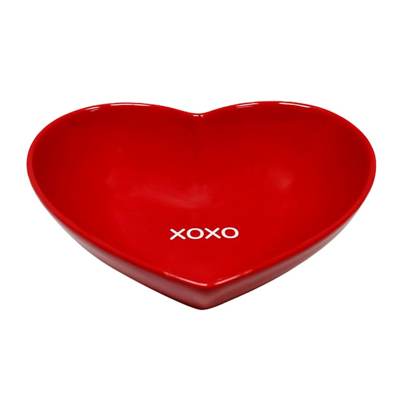 Red Heart Shaped Serving Bowl, 10x11 | At Home
