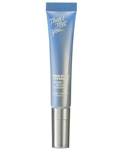 Then I Met You Snail Mucin Eye Cream, Korean Skincare for Dark Circles, Puffy Eyes, Fine Lines & Dehydrated Skin, Firming, Brightening and Plumping Treatment with Volufiline* & Caffeine, 0.51 oz | Amazon (US)