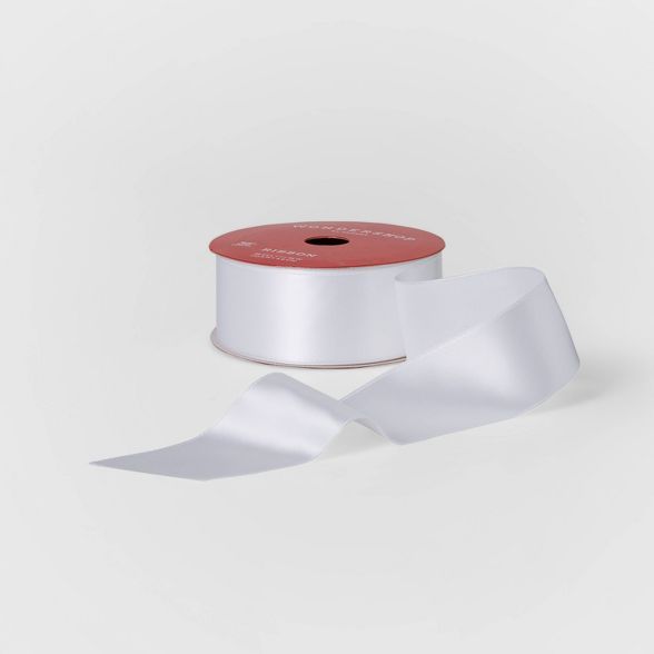 Fabric Ribbon 1.5'' x 36' White Satin - Wondershop™ | Target