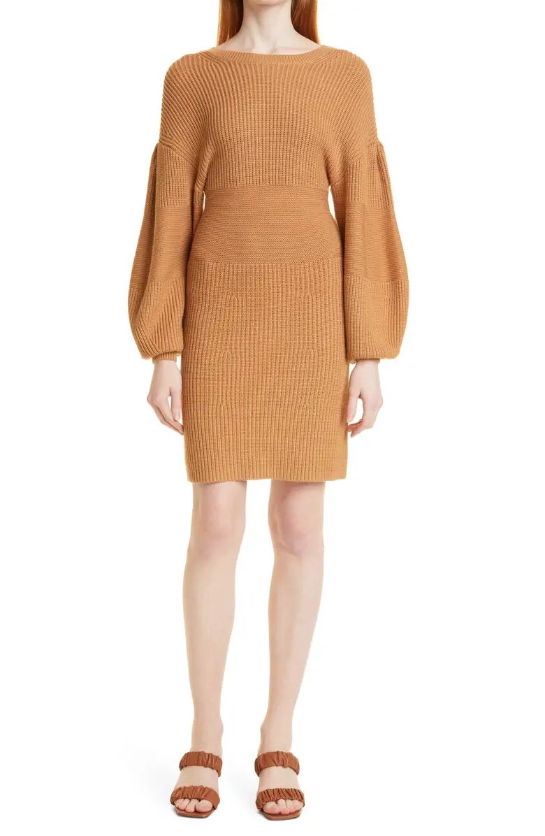 Marylebone Long Sleeve Sweater Minidress | Nordstrom