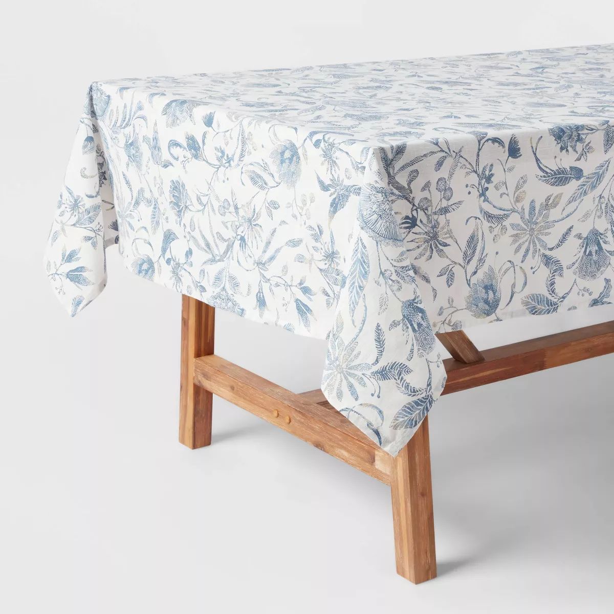 Cotton Floral Tablecloth Blue - Threshold™ | Target