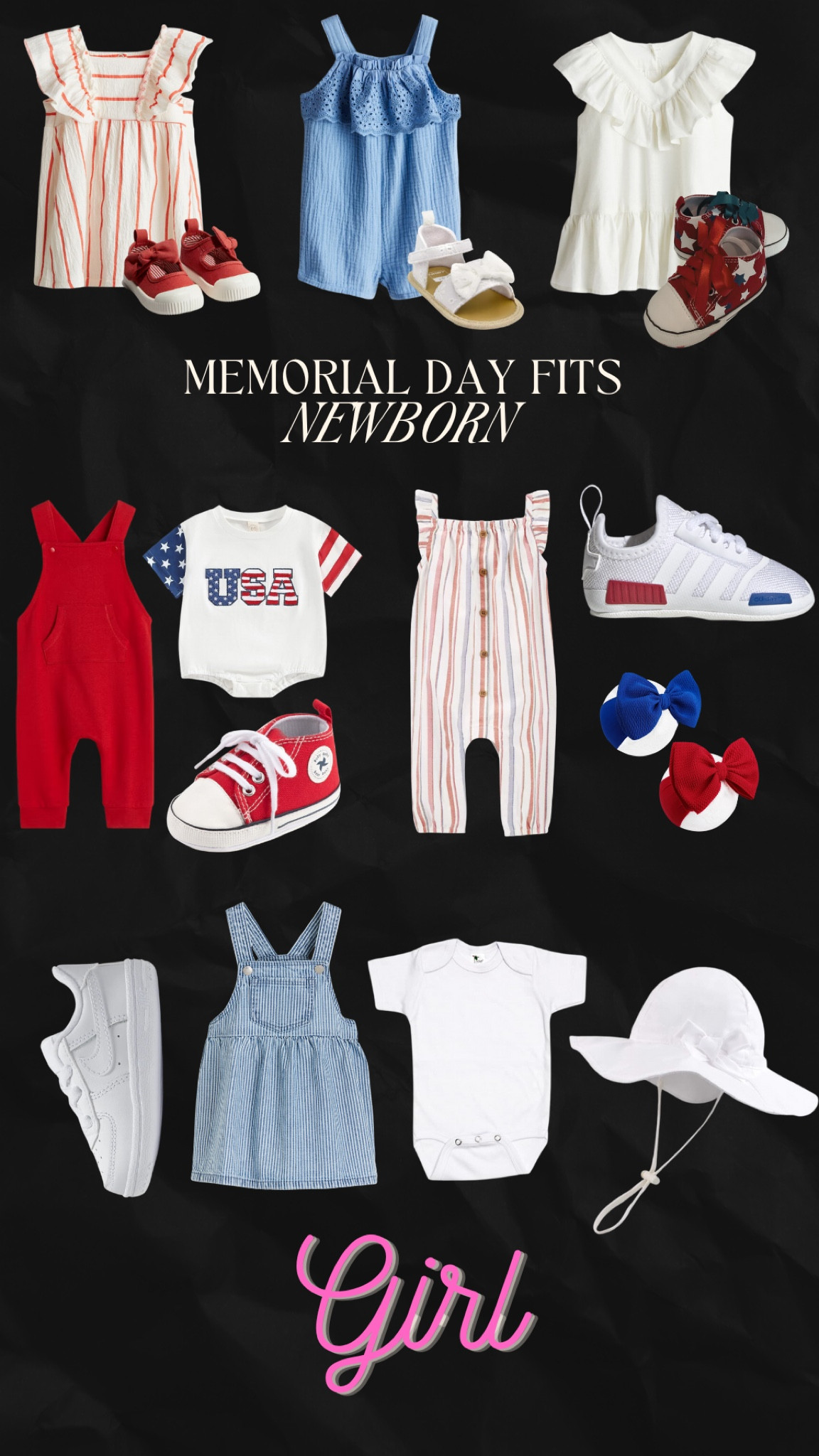 Memorial day outfits for girls - memorial day outfits for newborns - memorial day outfits for newborn girls - Fourth of July outfits - Fourth of July outfits for girls - Fourth of July outfits for newborn - Fourth of July outfit for newborn girl - toddler memorial day outfit - patriotic outfit 

#LTKStyleTip #LTKFindsUnder50 #LTKBaby