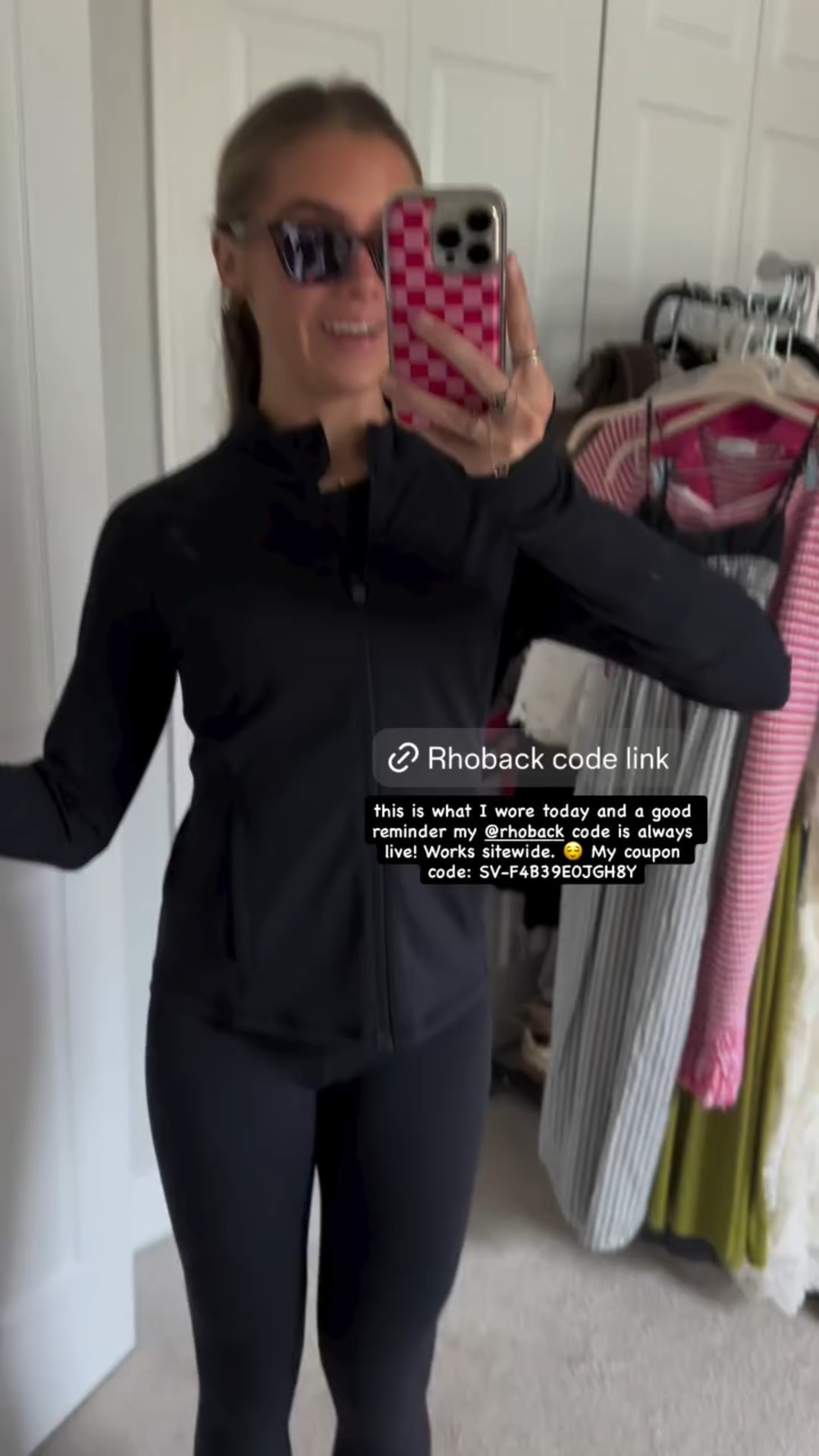 this is what I wore today and a good reminder my @rhoback code is always live! Works sitewide. 😌 My coupon code: SV-F4B39E0JGH8Y

#LTKfitnessgoals #LTKActive #LTKSaleAlert