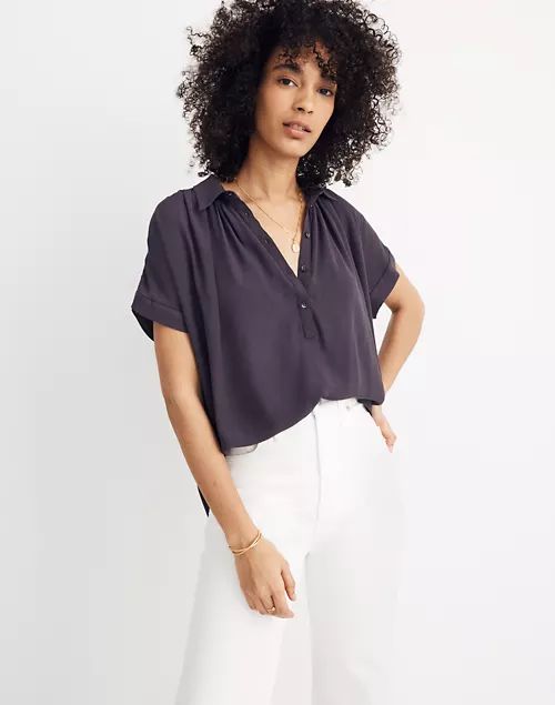 Central Drapey Popover Shirt | Madewell