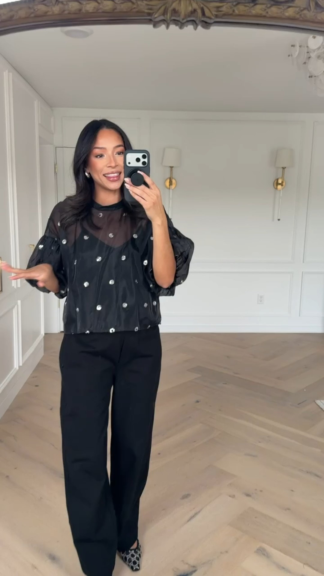 Casual holiday outfit on SALE for Black Friday!! Wearing size M embellished top and size M black barrel pants 


Winter outfit 
Winter fashion
Holiday outfit
Holiday party outfit 
Matching set
Black Friday
Cyber Deals

#LTKCyberWeek #LTKSaleAlert #LTKHoliday