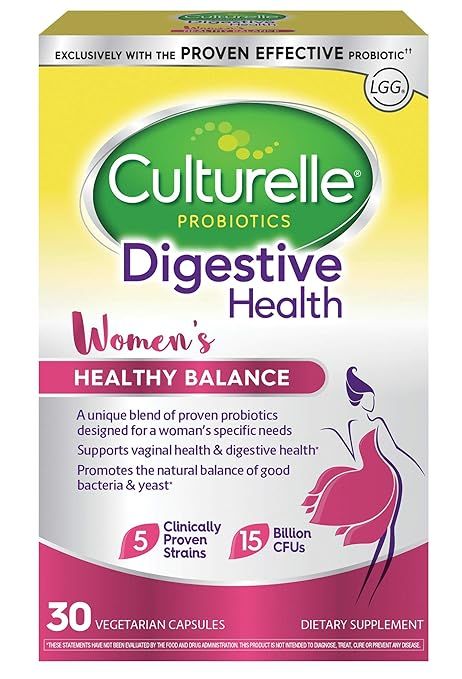 Culturelle Women’s Healthy Balance Probiotic for Women | 30 Count | with Probiotic Strains to S... | Amazon (US)