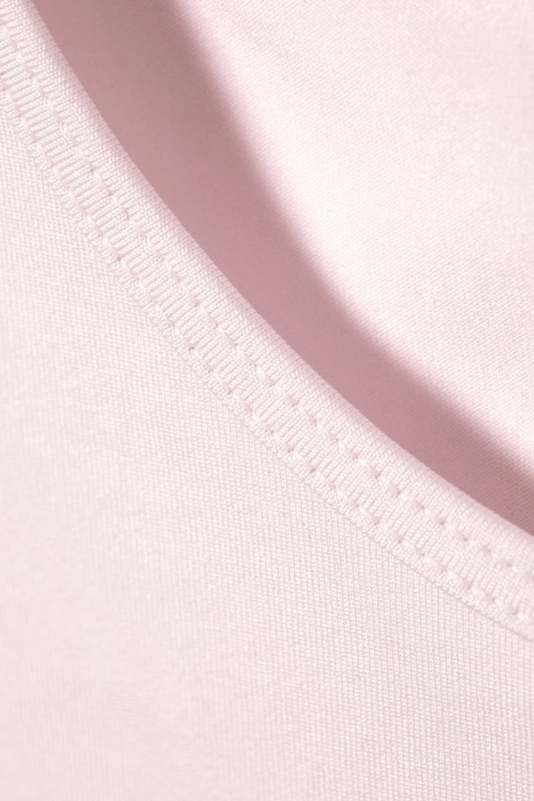 Fine Fitted Tank Top - Light Dusty Pink - Ladies | H&M GB | H&M (UK, MY, IN, SG, PH, TW, HK)