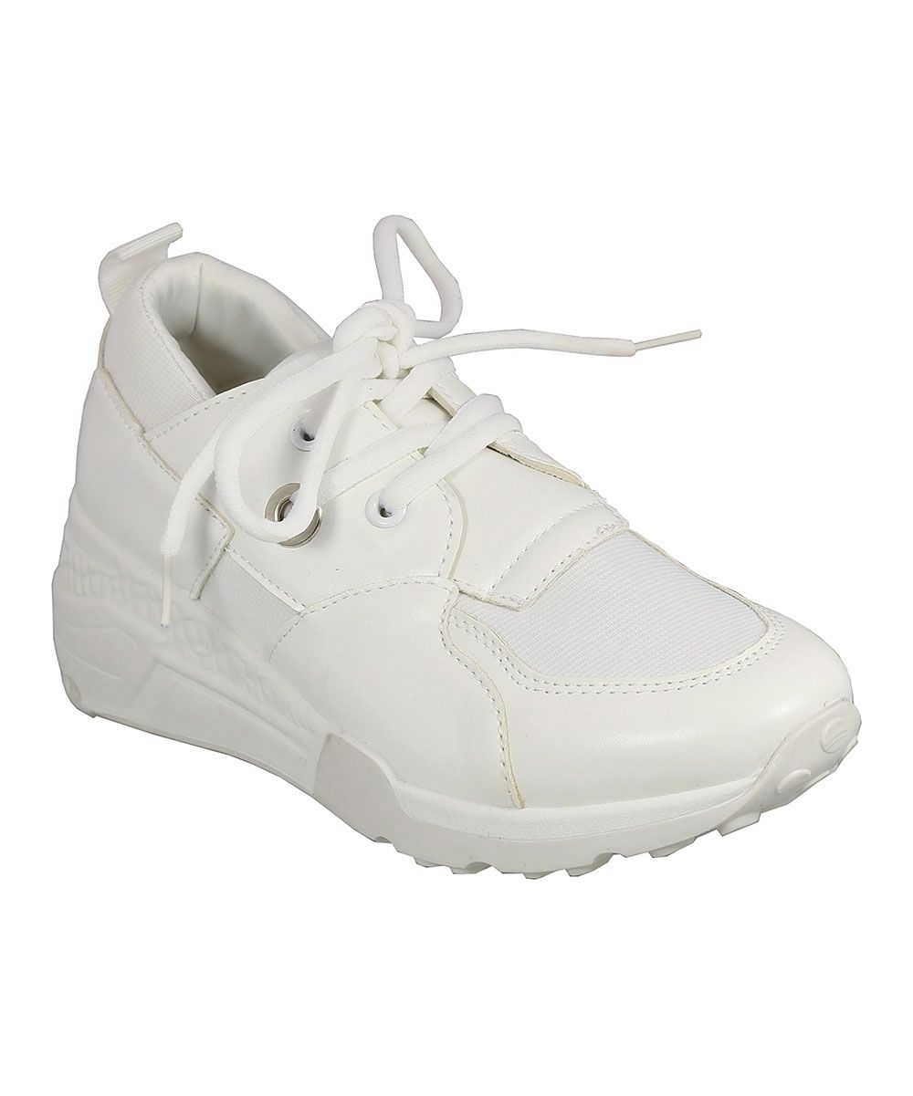 TOP MODA Women's Sneakers WHITE - White Healy Sneaker - Women | Zulily