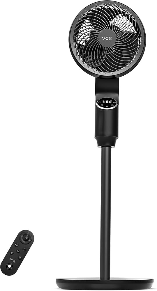VCK Standing Fan, 360° Oscillating Pedestal Fan For Bedroom, Air Circulator,32 Speeds,4 Modes,24... | Amazon (US)