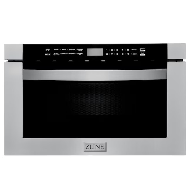 ZLINE KITCHEN & BATH 23.5-in 1.2-cu ft 1000 -Watt Microwave Drawer ( Stainless Steel, Modern Hand... | Lowe's