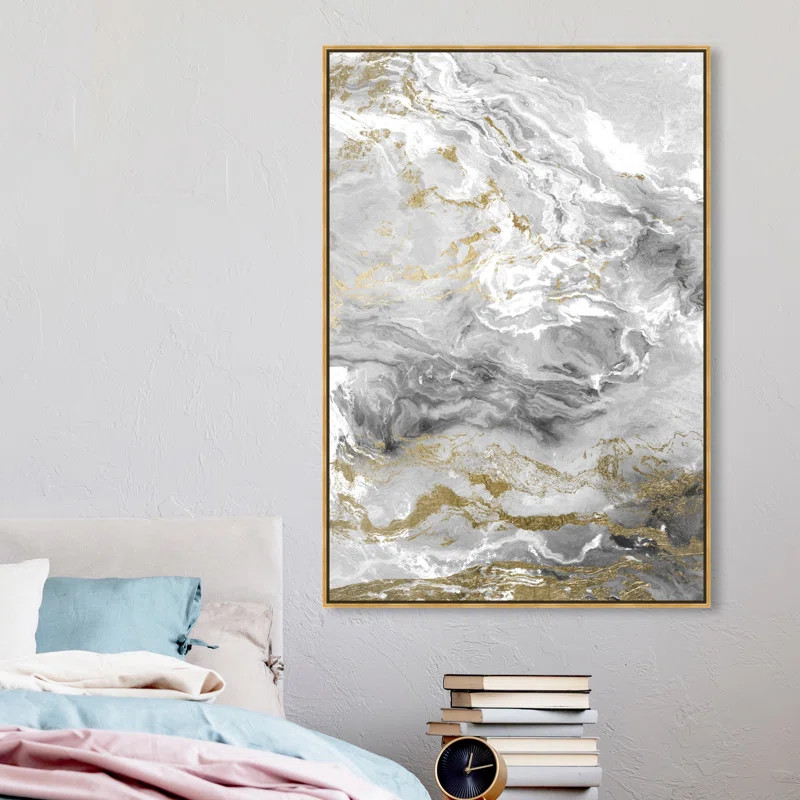 Abstract Grazie Mille Geode Crystals - Graphic Art on Canvas | Wayfair North America