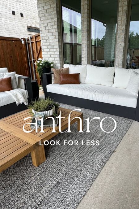 Anthro look for less, patio furnituree