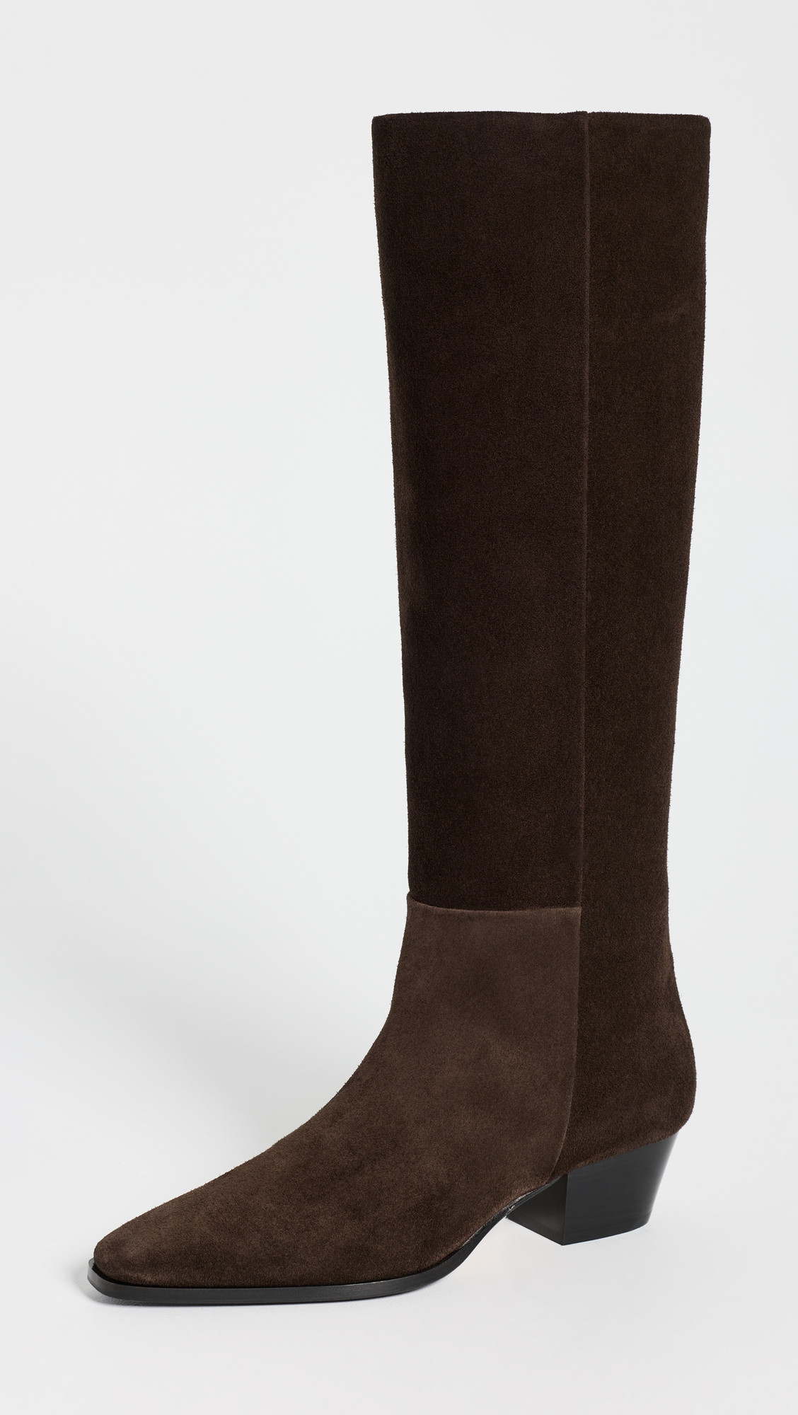 AEYDE Medea Suede Knee-High Boots Moka 35 | Shopbop