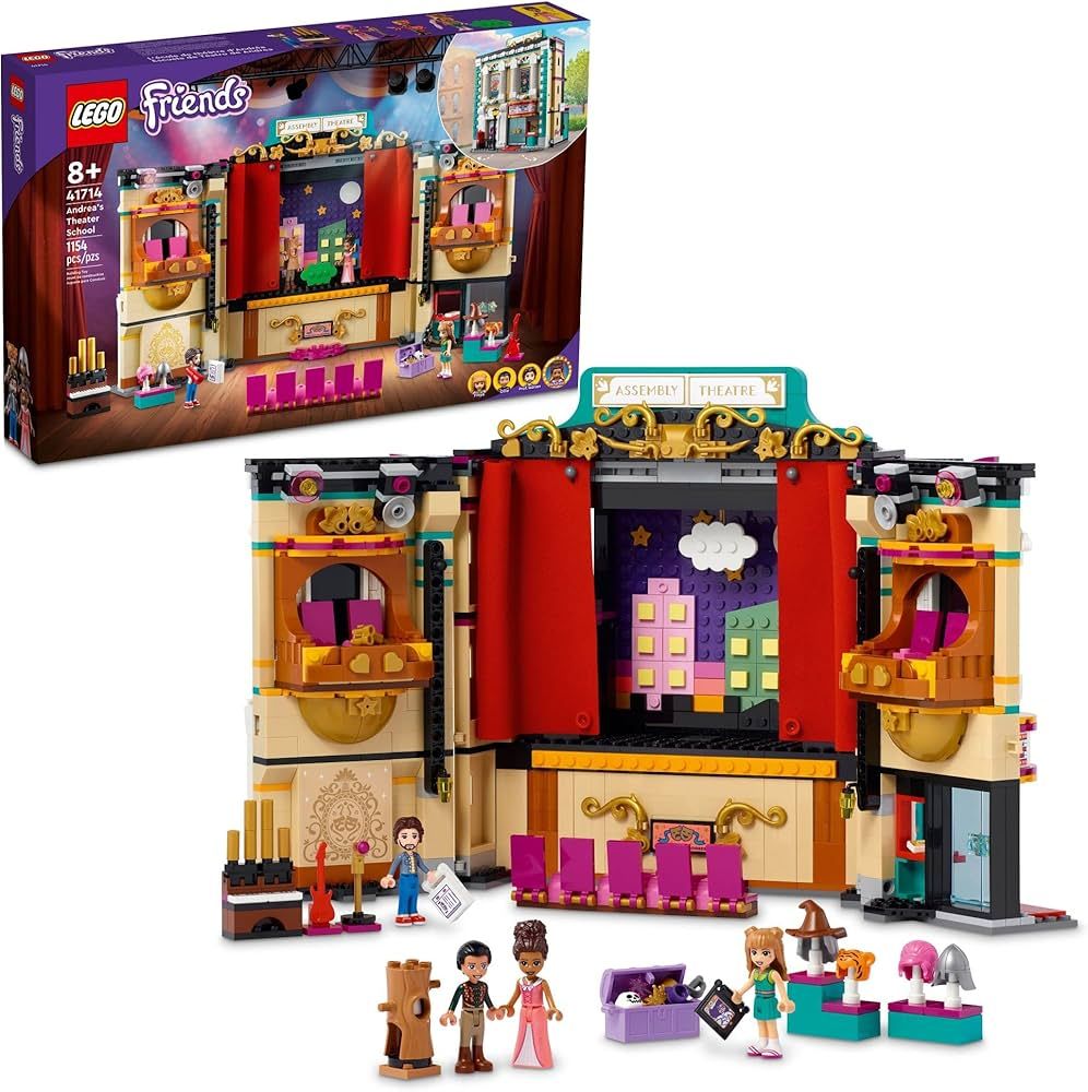 Amazon.com: LEGO Friends Andrea's Theater School Playset, 41714 Creative Pretend Play Theater Toy... | Amazon (US)