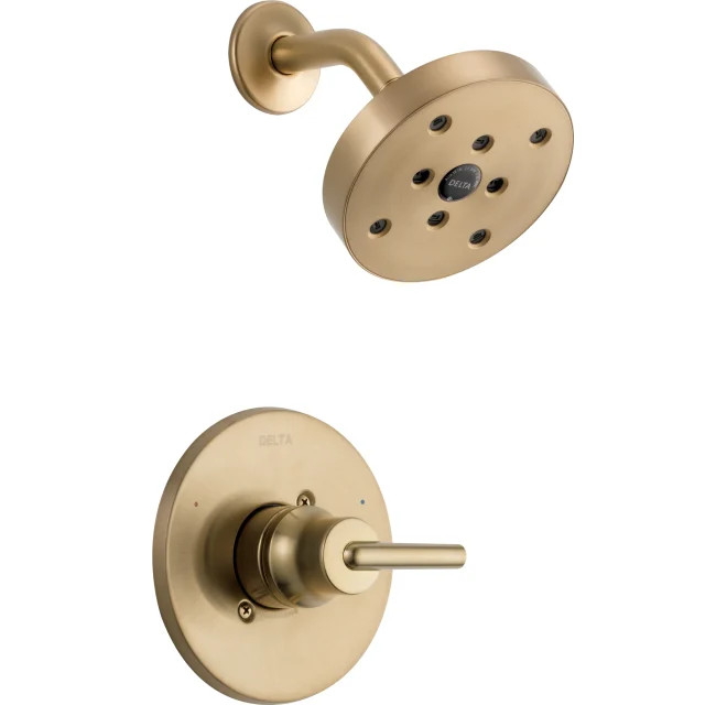 Delta Trinsic Monitor 14 Series Single Function Pressure Balanced Shower Only - Less Rough-In Val... | Build.com, Inc.