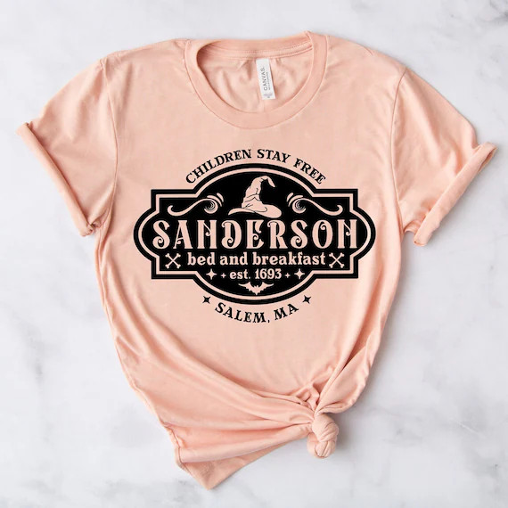 Sanderson Bed & Breakfast Tee Shirt  Halloween Movie Shirt  - Etsy | Etsy (US)