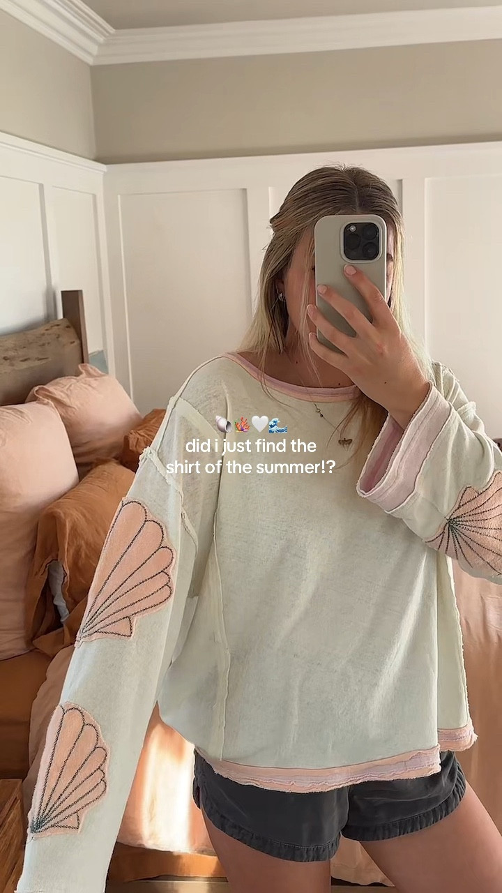 the perfect lightweight long sleeve t shirt for summer | seashell mermaid vibes - beachy outfit 

#LTKWatchNow #LTKStyleTip #LTKSeasonal