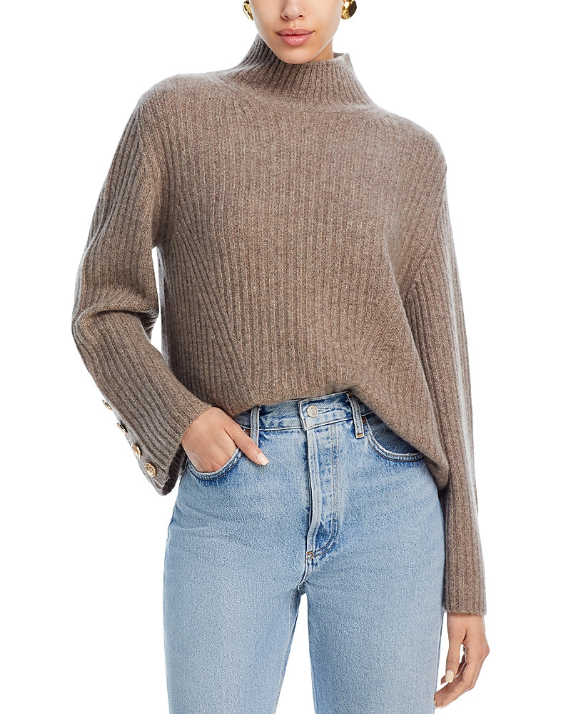 C by Bloomingdale's Cashmere Rib Knit Bell Sleeve Turtleneck Sweater - Exclusive | Bloomingdale's (US)