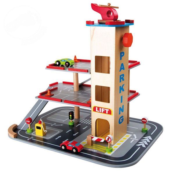 Small Foot Wooden Toys 3 Floor Parking Garage Playset | Target