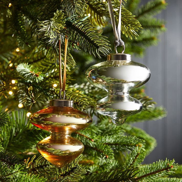 Round Step Glass Ornament | West Elm (US)