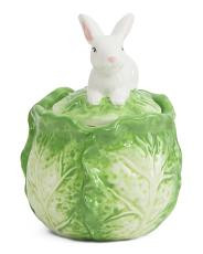 Cabbage Bunny Sugar Jar | TJ Maxx