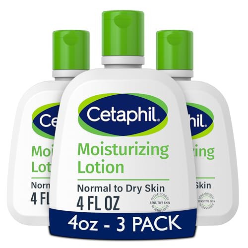 Cetaphil Face & Body Moisturizer, Hydrating Moisturizing Lotion for All Skin Types, Suitable for Sensitive Skin, NEW 4 oz Pack of 3, Fragrance Free, Hypoallergenic, Non-Comedogenic | Amazon (US)