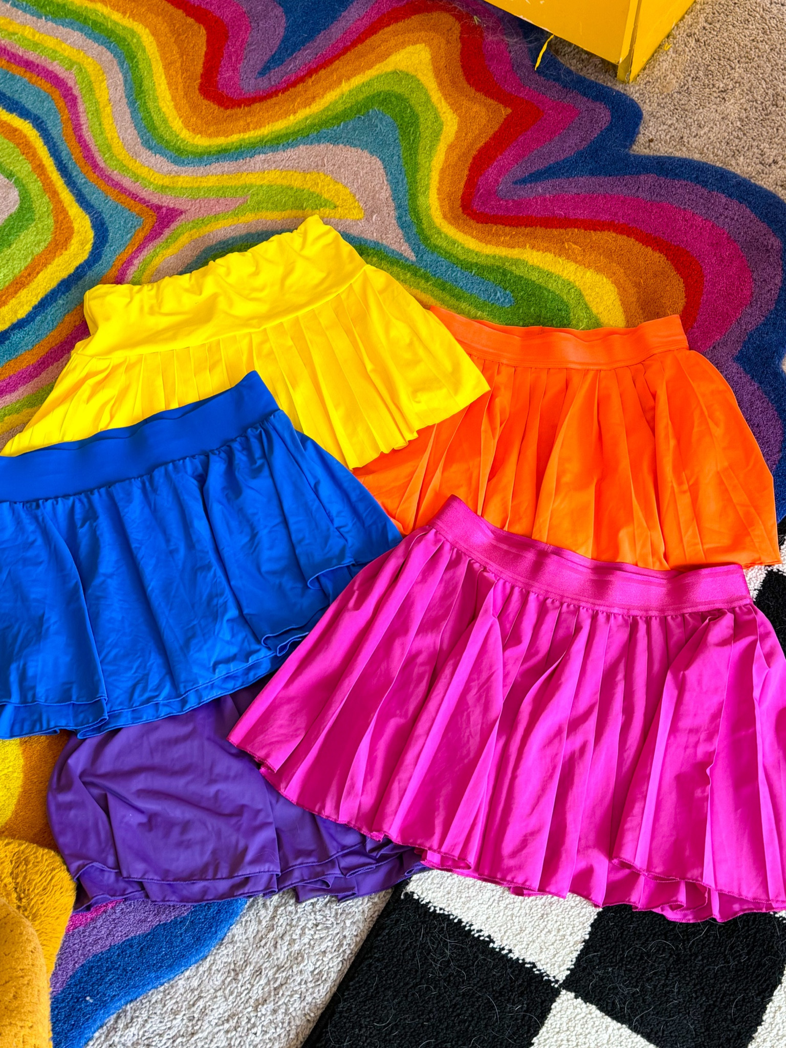 My favorite Amazon colorful skirts!! The little pleats are the perfect girly touch. My favorite way to style them is with an oversized tshirt so the skirt just peaks out from underneath. 

#LTKActive #LTKStyleTip #LTKFindsUnder50