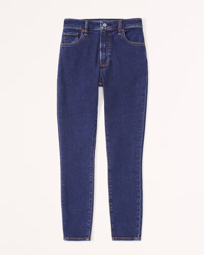 Women's High Rise Super Skinny Ankle Jean | Women's Bottoms | Abercrombie.com | Abercrombie & Fitch (US)