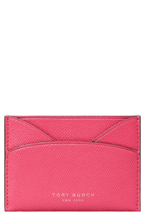 Tory Burch Romy Card Case in Bright Pink at Nordstrom | Nordstrom