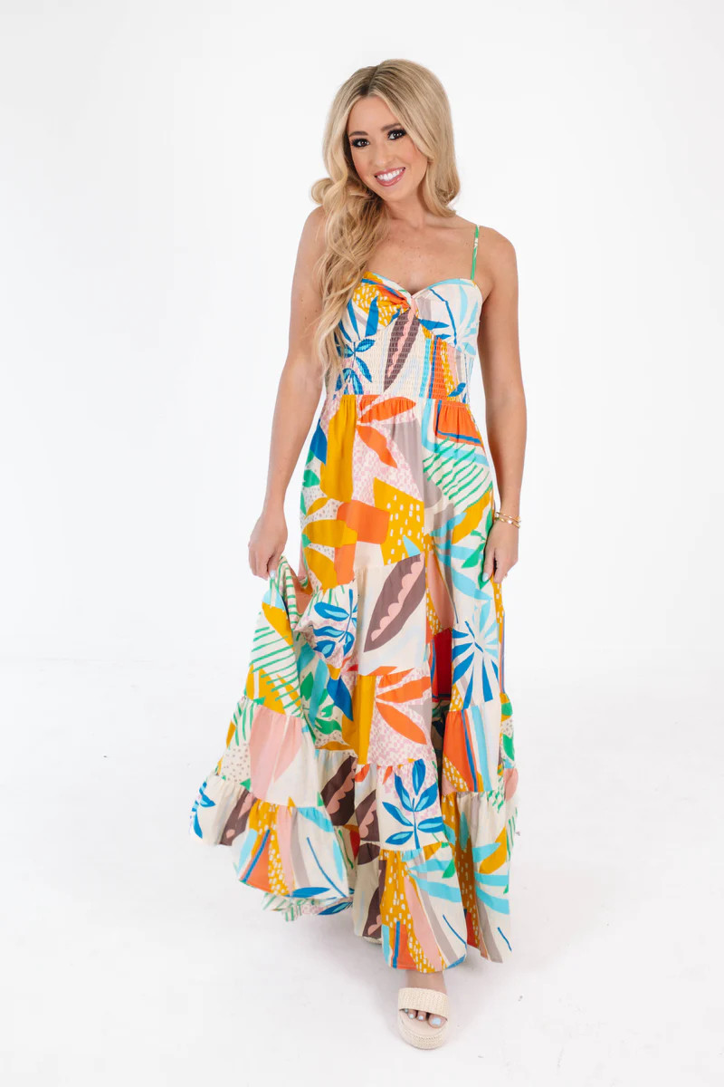 Paradise Calling Maxi Dress - Multi | The Impeccable Pig