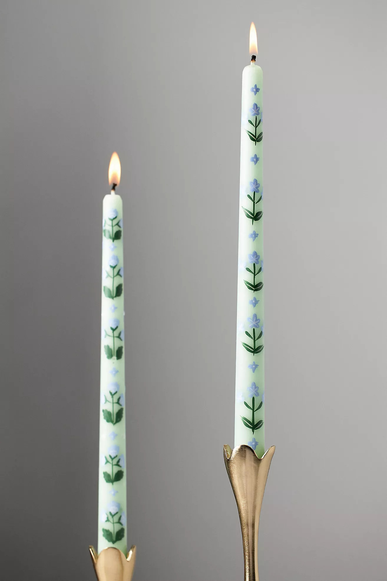 Franny Handpainted Taper Candles, Set of 2 | Anthropologie (US)