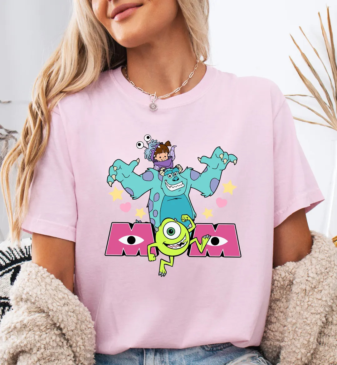 Monsters Mom Shirt, monster Inc. shirt, Monsters University shirt, Pixar Monster tee, Disneyland ... | Etsy (US)