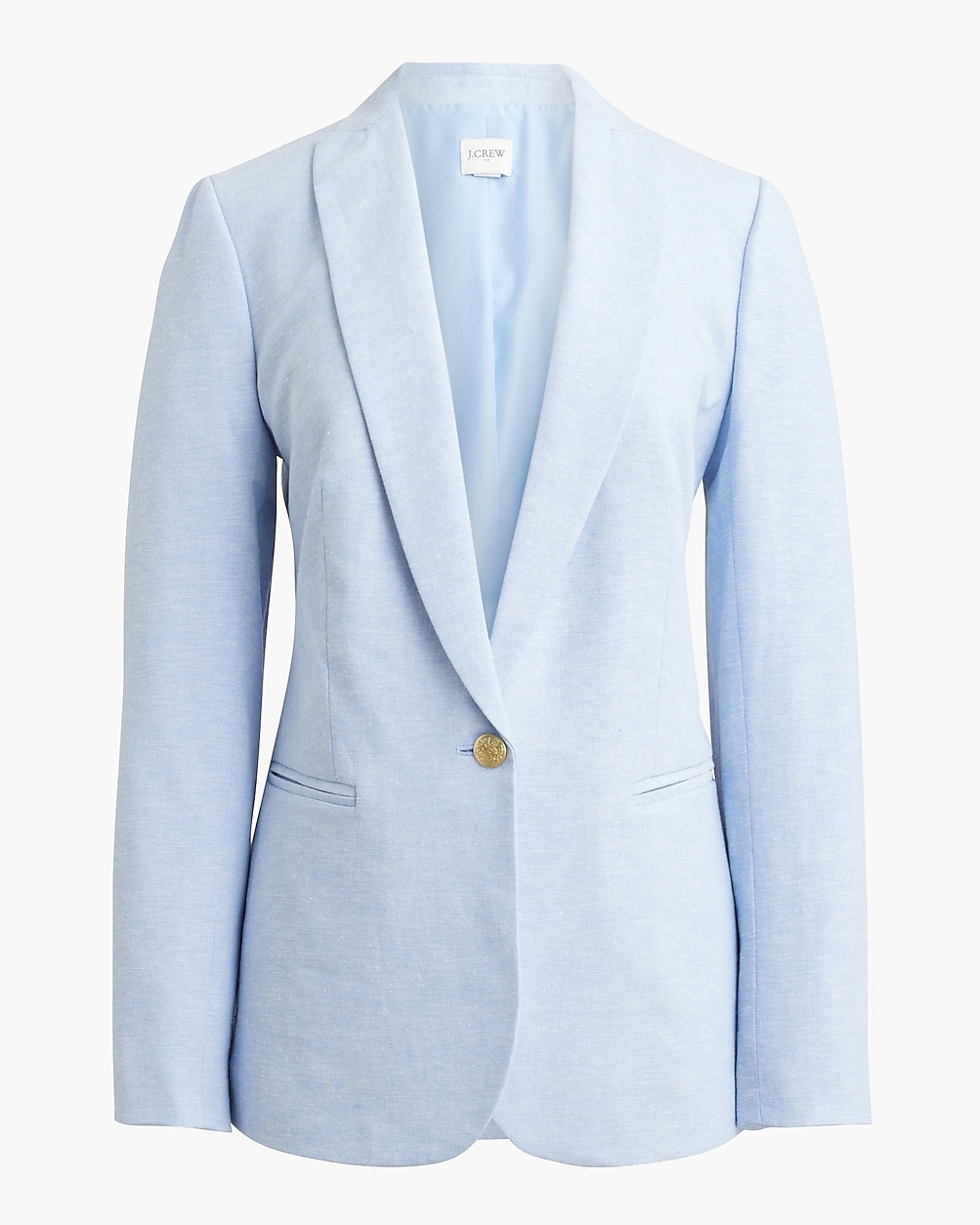 Linen-blend one-button blazer | J.Crew Factory