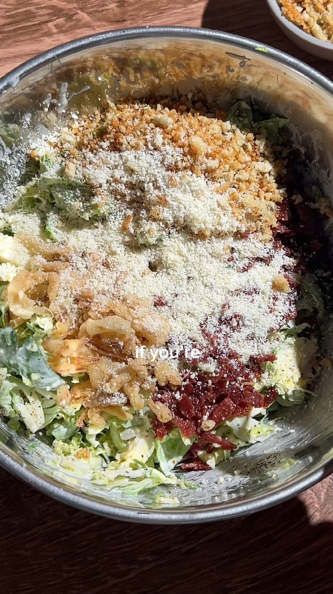 Brussel Sprouts Caesar Salad