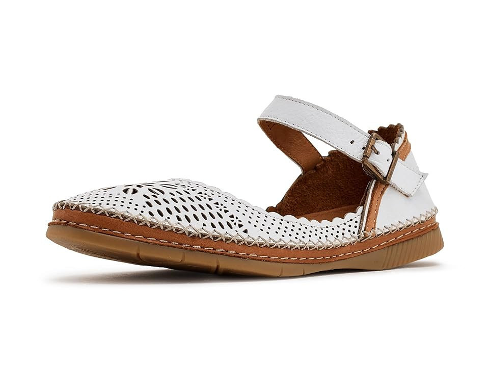 Spring Step Zabelle Women's Dress Flat Shoes White : EU 36 (US Women's 5.5-6) M | Zappos