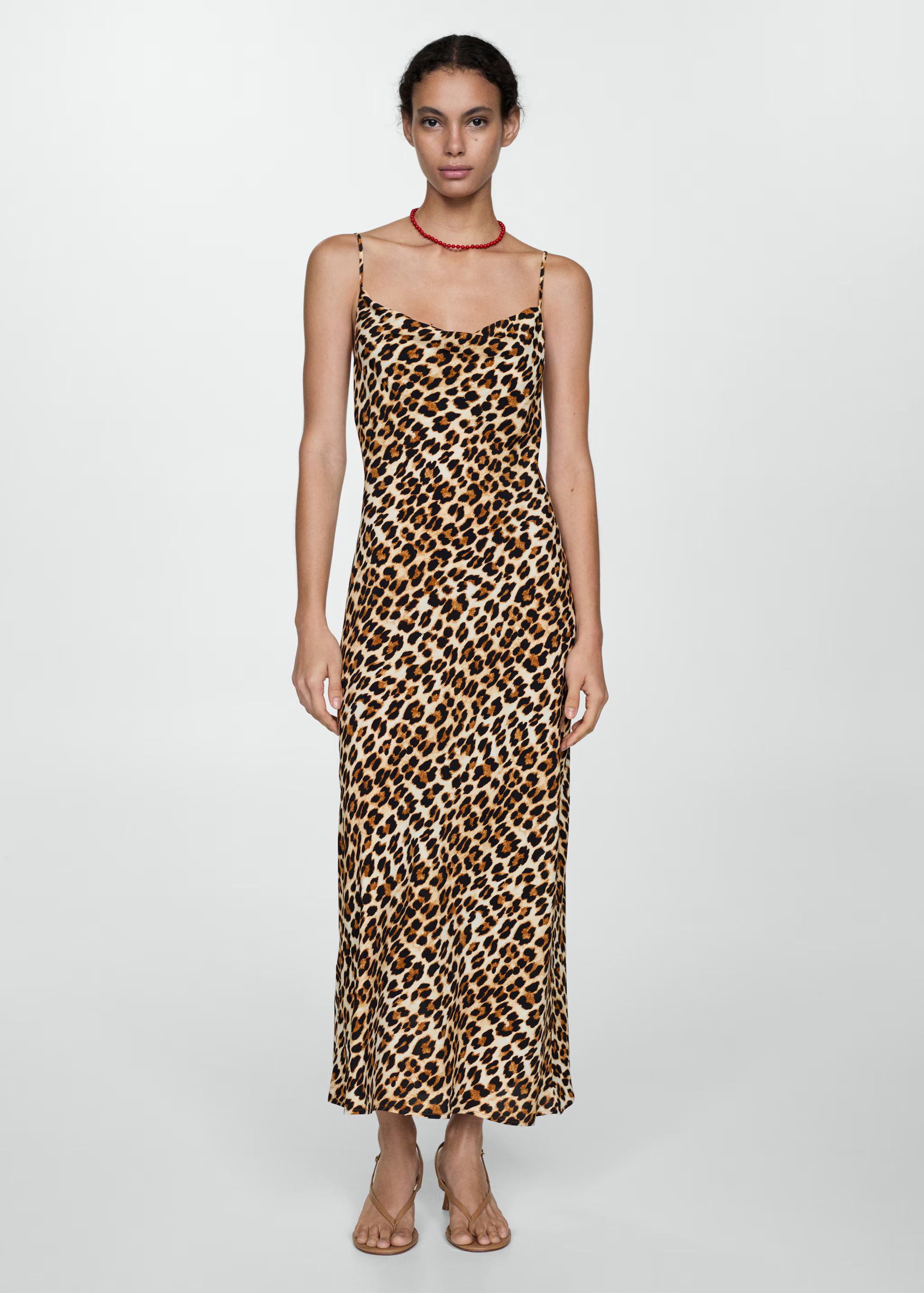 Leopard gown | MANGO (US)