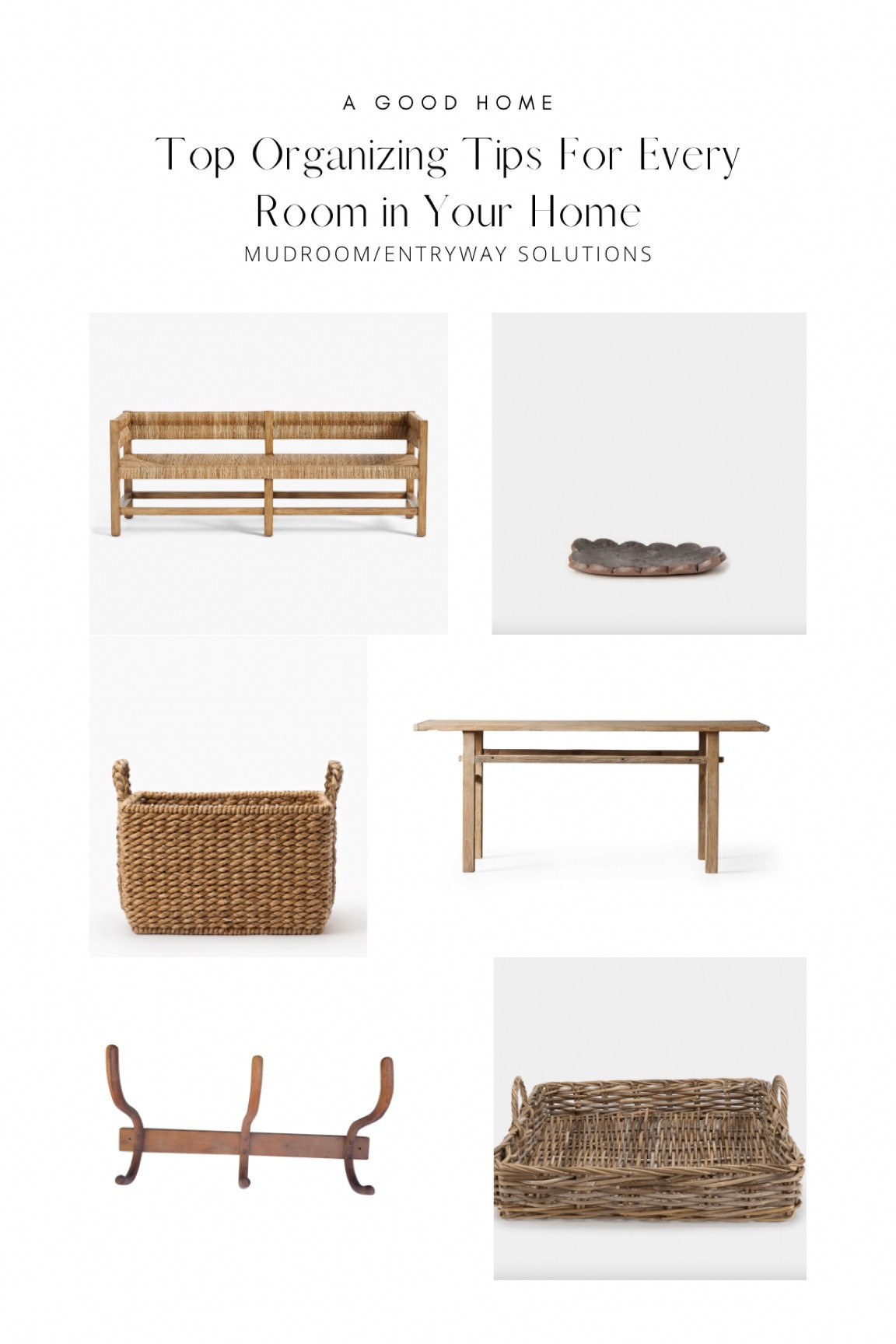 Top Organizing Tips For Every Room in Your Home: Mudroom/Entry 🔑 