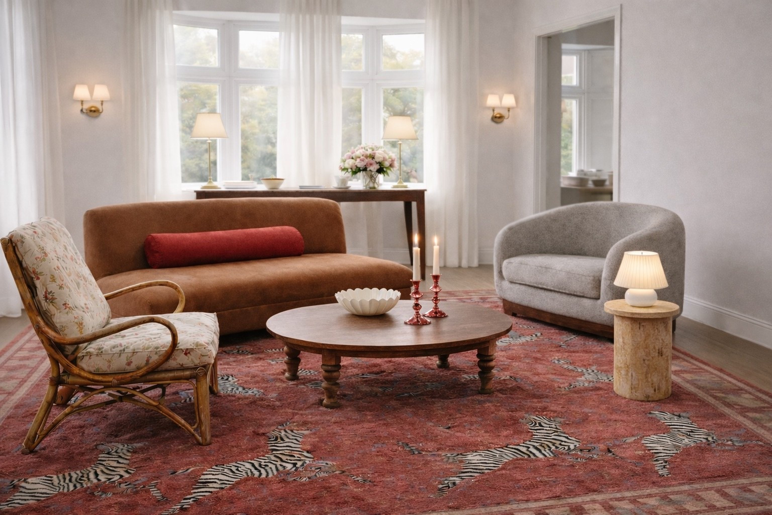 Long weekend sales are still on — and this felt like the perfect moment for a soft spring refresh.

I designed this living room around a curved sofa I absolutely love. The curve makes it feel elegant but never stiff — clean lines, but still inviting. It anchors the whole space without overpowering it.

From there, it’s all about balance:

• A zebra-patterned rug that adds movement without feeling busy
• A rattan accent chair for texture and warmth
• A marble pedestal side table to bring in something cool and sculptural
• Layered lighting — buffet lamps in the back, a smaller table lamp at the side — so the room feels good morning to night

Everything works because of contrast — soft and structured, warm and cool, pattern and restraint.

And yes — these pieces are still on sale.

If you’ve been waiting for a reason to refresh your space, this is it.

#LTKSale #SpringRefresh #LivingRoomEdit #QuietLuxury #InteriorDetails #CurvedSofa 

#LTKSaleAlert #LTKHome