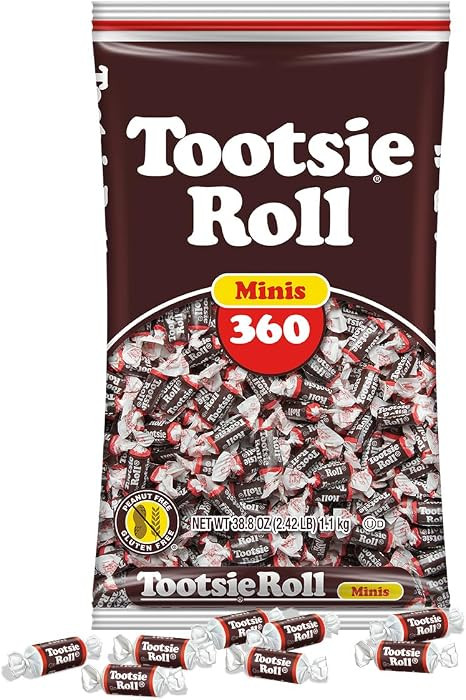 Tootsie Roll Midgees \u2013 Chewy Chocolate Gluten-Free Candy Minis \u2013 Bulk Bag of Individual... | Amazon (US)