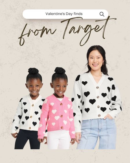 Target heart cardigan for toddlers, kids and adults 💞 

#LTKunder50 #LTKGiftGuide #LTKfamily