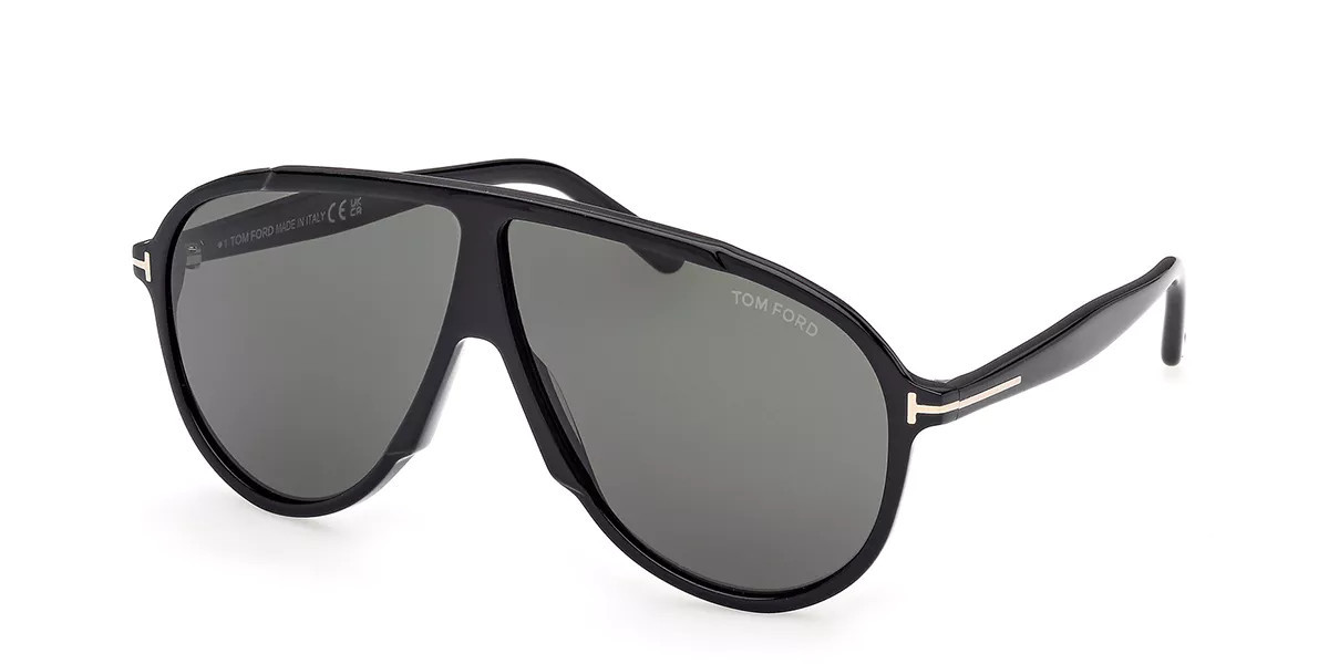 Tom Ford FT1211 VLADIMIR 01N Men's Sunglasses Black Size 65 | SmartBuyGlasses Global